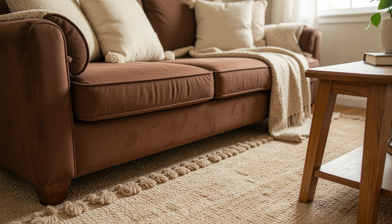 15 Warm Living Room Brown Couch Carpet Ideas You’ll Try
