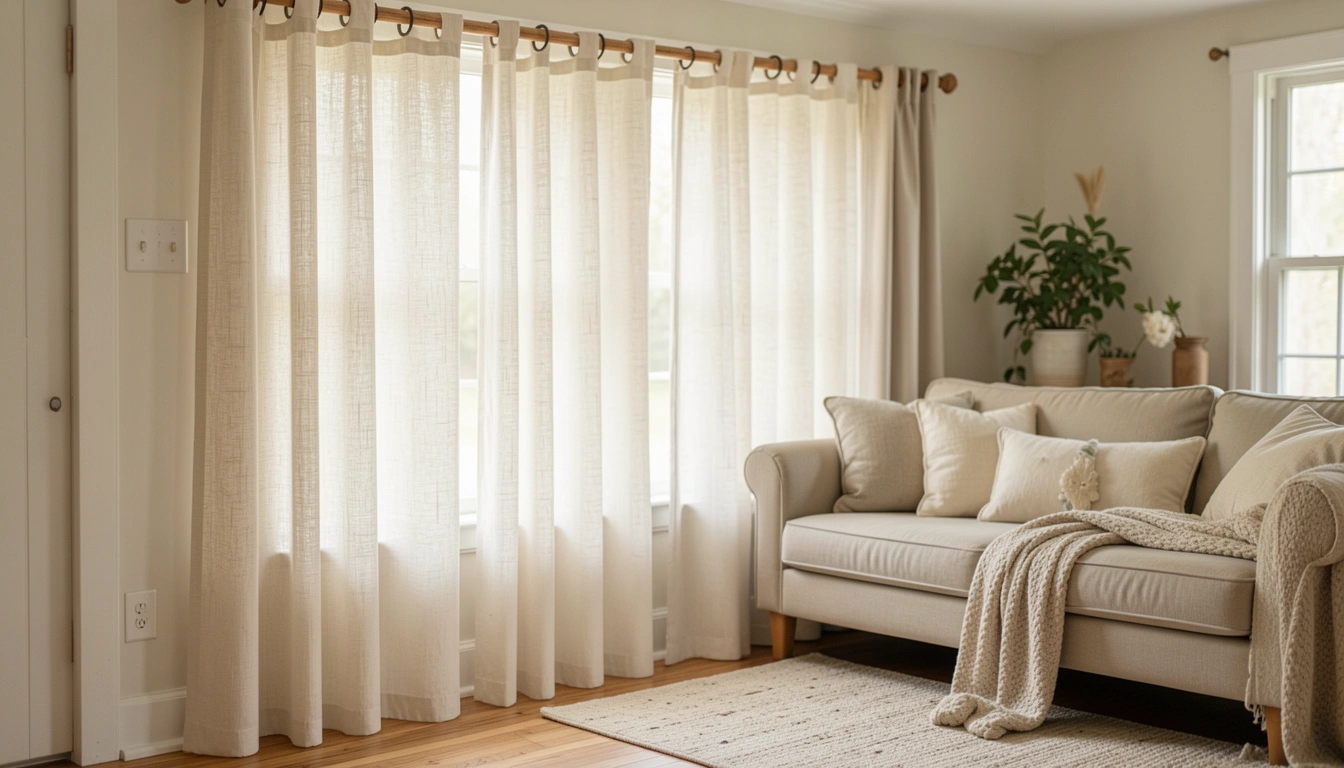 21 Rural Farmhouse Living Room Curtains Ideas That Feel Cozy