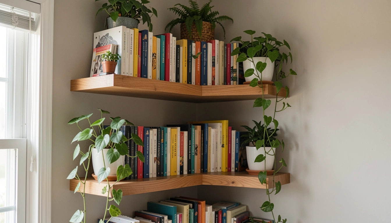 23 Sharp Corner Library Living Room Ideas That Save Space