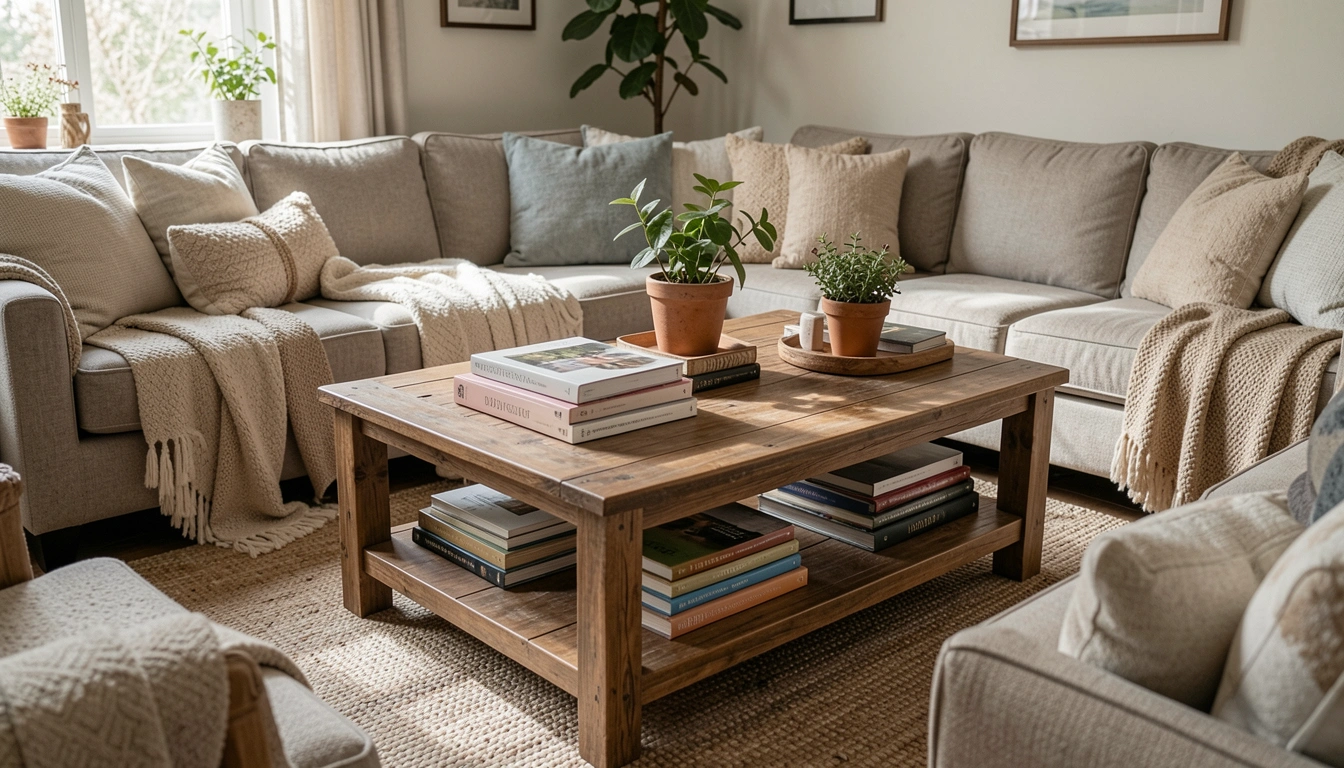 How To Style Living Room Coffee Table For Books