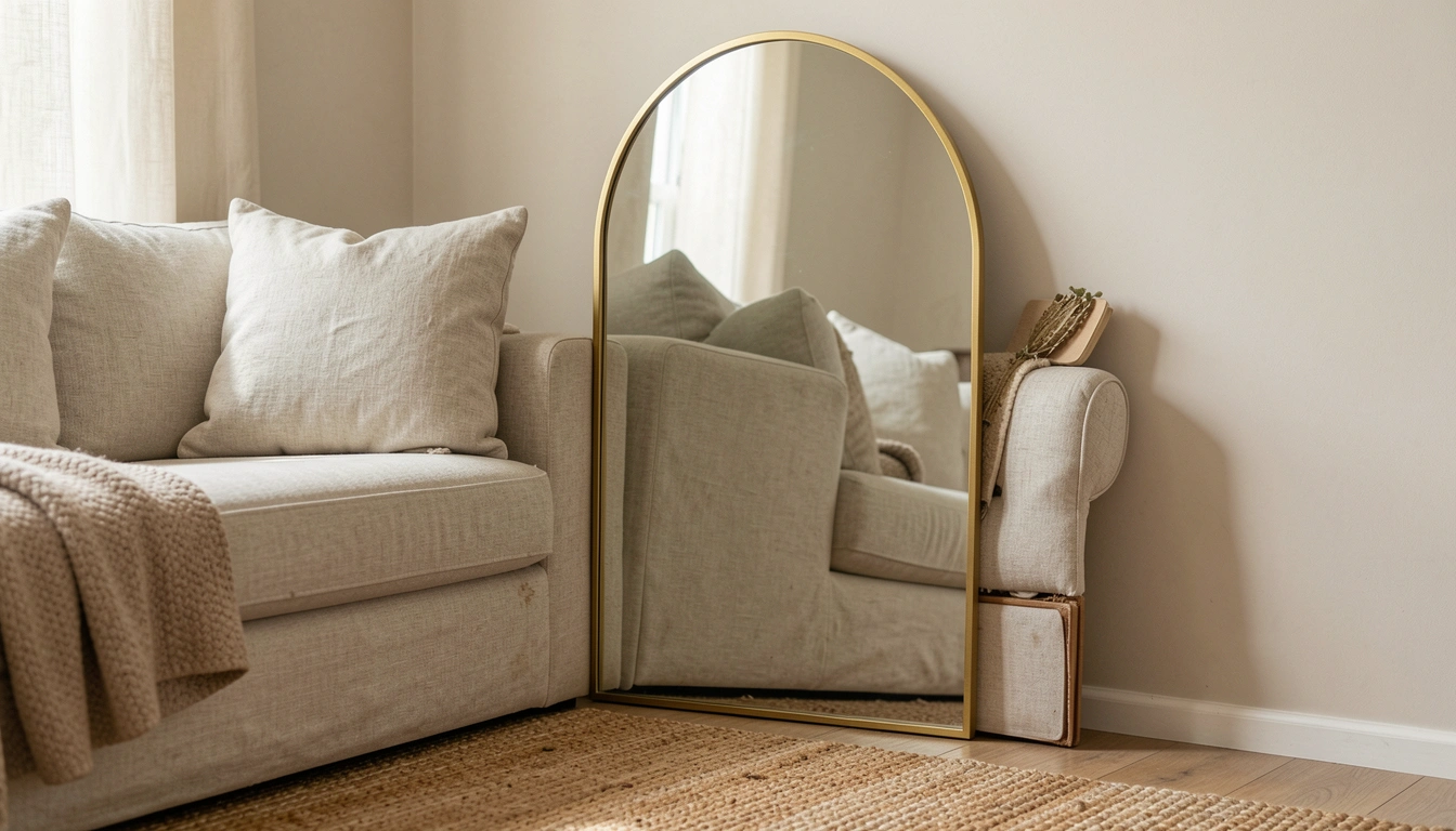 23 Grand Living Room Floor Mirror Ideas That Elevate